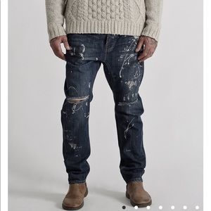 Men’s one teaspoon Mr. Golds cowboy wash  jeans